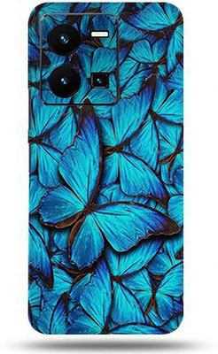 Mclaxa Butterfly Blue For Vivo Y35 4g Back Skin, Butterfly Blue, Vivo Y35 4G Mobile Skin(Butterfly Blue Matte Finish Skin With Super Matte Finish)