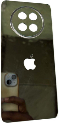 TWUAOP REALME 12X 5G MOBILE SKIN ACRYLIC SHEET MIRROR BACK PANNEL APPLE Mobile Skin(Silver)