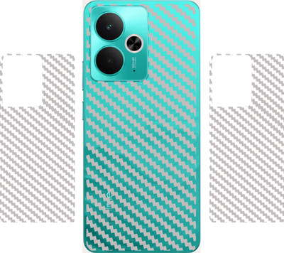 SHIVATRIX REALME 14T 5G, || 3D CARBON FIBER ULTRA THIN BACK LAMINATION || (PACK OF 2) Mobile Skin(Transparent)