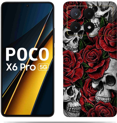 LAMHA POCO X6 PRO 5G Mobile Skin(Ultra Super Hot Red Skin With HiighQuality MatteFinish_thanksS)