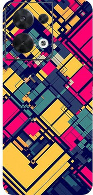 BUGGU Oppo Reno 8 5G Mobile Skin(Pattern Lines Skin With High Matte Finish.)