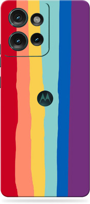 WeCre8 Skin's Motorola Edge 50 5G Mobile Skin(Rainbow-lines-)