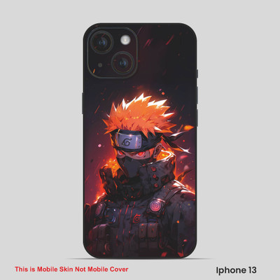 VYBE The Smart Choice iPhone 13 Kakashi Embossed Mobile Skin(Dirt Brown 14)