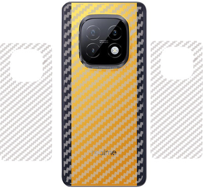 SCREENIX REALME NARZO 70 TURBO 5G, || 3D CARBON FIBER BACK LAMINATION || (PACK OF 2) Mobile Skin(TRANSPARENT)