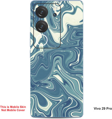 VYBE The Smart Choice Vivo 29 Pro Abstract Embossed Mobile Skin(Smalt Blue 2)
