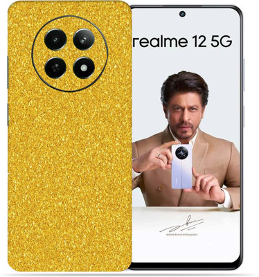 OggyBaba Realme 12 5g Mobile Skin(Golden Gliter)