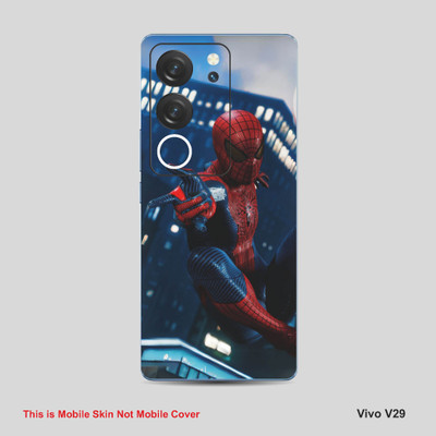 VYBE The Smart Choice Vivo V29 Spiderman Mobile Skin Mobile Skin(French Grey A2)