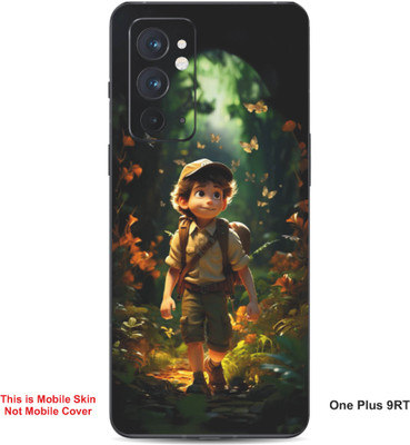VYBE The Smart Choice One Plus 9RT Animated Little Boy Mobile Skin(Light Moss Green 22)