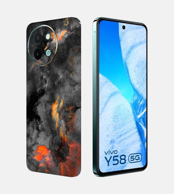 OggyBaba Vivo Y58 5g Mobile Skin(Black clouds)