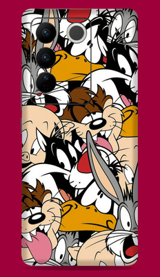 SkinoMania Vivo V27 Mobile Skin(Multicolor Funny-AN)