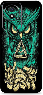 WeCre8 Skin's Vivo Y02 Mobile Skin(Angry Owl Multicolor Mobile Skin With Cleaning Wipe)