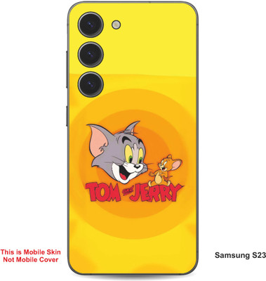 VYBE The Smart Choice Samsung S23 Tom & Jerry Embossed Mobile Skin(Carrot Orange 12)