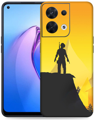 SkinoMania Oppo Reno 8 5G Mobile Skin(Multicolor Pubg Shadow)