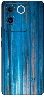 Vcare GadGets Blue Wooden Vivo T2 Pro 5G Mobile Skin(Multicolor)