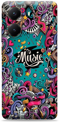 SkinoMania POCO X7 Pro 5G Premium Vinyl Mobile Skin (Multicolor) Mobile Skin(Music)