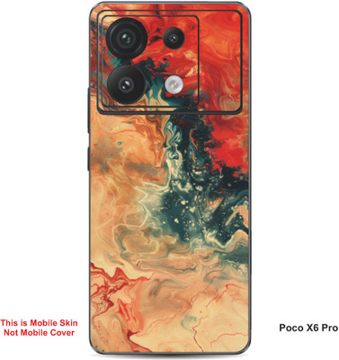 VYBE The Smart Choice Poco X6 Pro Art Embossed Mobile Skin(River Bed 1)