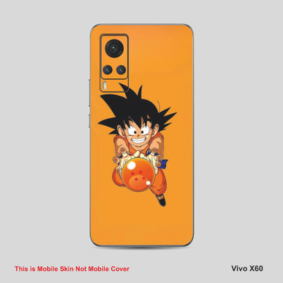 VYBE The Smart Choice Vivo X60 Goku Mobile Skin Mobile Skin(Deep Saffron A5)