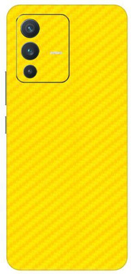 Vcare GadGets Fiber Carbon Yellow vivo V23 5G Mobile Skin(Fiber Carbon Yellow)