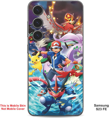 VYBE The Smart Choice Samsung S23 FE Pokemon Embossed Mobile Skin(MultiColour 10)