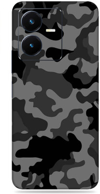 SkinoMania Vivo Y22 Mobile Skin(Multicolor Military Camo)