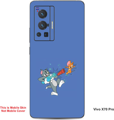 VYBE The Smart Choice Vivo X70 Pro Tom & Jerry Embossed Mobile Skin(Glaucous B11)