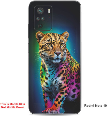 VYBE The Smart Choice Redmi Note 10 Leopard Embossed Mobile Skin(Dirty Blue 19)