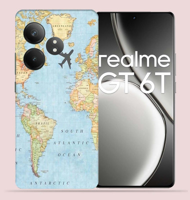 OggyBaba Realme GT 6T 5g Mobile Skin(Word Map)