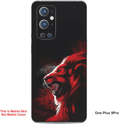 VYBE The Smart Choice One Plus 9 Pro Wolf Embossed Mobile Skin(Red & Black 26)