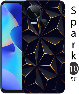 BugguSkin Tecno Spark 10 5G Mobile Skin(Ulltra Super Thunderstm Black Abstract Skin With High Matte Finish., Mobile Skin (Back+Side+Camera))