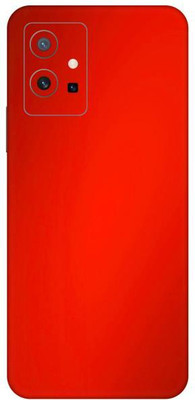 Vcare GadGets Metallic Red Shining vivo Y75 5G Mobile Skin(Metallic Red Shining)