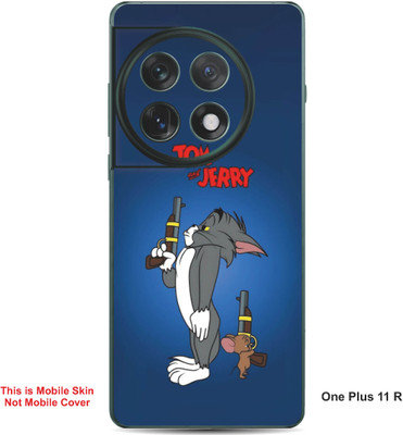 VYBE The Smart Choice One Plus 11R Tom & Jerry Embossed Mobile Skin(Fun Blue 27)