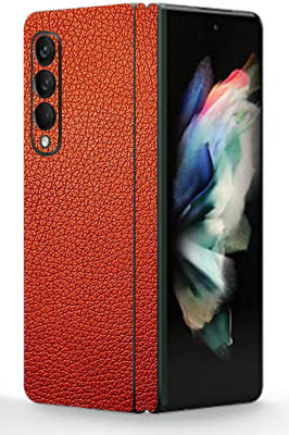 AsSkin Samsung Galaxy ZFold 3 5G, samsung galaxy zfold 3 5g, Samsung Mobile Skin(Ultra Super Red Leather Wrap Sticker Mobile Skin With High Matte Finish.)