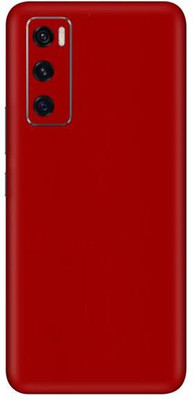 Vcare GadGets Vivo V20 SE Mobile Skin(Glossy Red)
