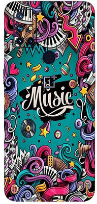 TJ CREATION OnePlus Nord N10 5G Mobile Skin(Ultra Super Music Graffiti Skin With High Matte Finish.)