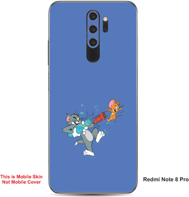 VYBE The Smart Choice Redmi Note 8 Pro Tom & Jerry Embossed Mobile Skin(Glaucous A1)