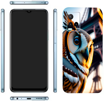 Pochanki Vivo Y33t Mobile Skin(Color Owl Skin With Glossy Matte Finish.)