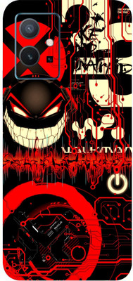 BUGGU Vivo Y75 5G Mobile Skin(Ultra Super Red Graffiti Skin With High Matte Finish.)