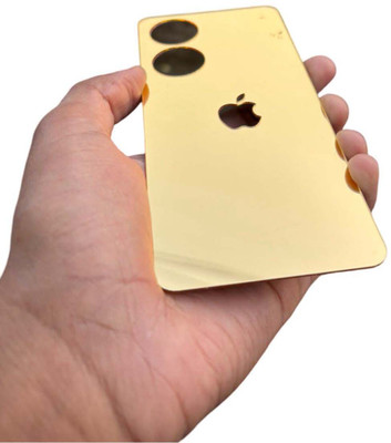 TWUAOP OPPO A78 5G MOBILE SKIN ACRYLIC SHEET MIRROR BACK PANNEL APPLE LOGO Mobile Skin(Gold)