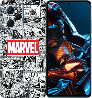 SkinoMania POCO X5 Pro 5G Mobile Skin(Multicolor Red Marvel Comic)