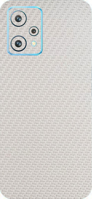 BUGGU Realme 9 Pro 5G Mobile Skin(Ultra Super White Carbon Fiber Skin With High Matte Finish.)