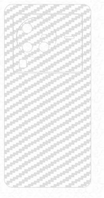 candeal mart Vivo X80 Pro Back skin sticker / Vinyl wrap / Protective film Mobile Skin(Transparent , 3D Carbon fiber)