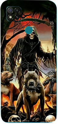 mtool Xiaomi Redmi 9 Active, xiaomi redmi 9 active Mobile Skin(Ultra Super Ghost With Dogs Skin With High Gloss Finish).)