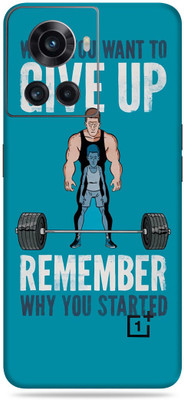 SkinoMania Oneplus 10R-5G Mobile Skin(Multicolor Never Giveup)