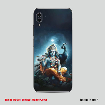 VYBE The Smart Choice Redmi Note 7 Krishna Embossed Mobile Skin(Multicolor882)