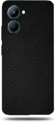 BugguSkin Realme C33 Mobile Skin(Ultra Super Black Leather Skin With High Matte Finish.)