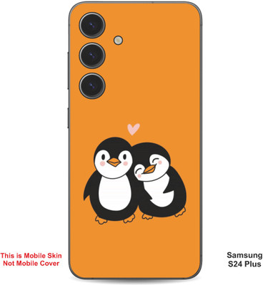 VYBE The Smart Choice Samsung S24 Plus Penguin Embossed Mobile Skin(Fire Orange 1)