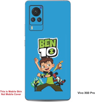 VYBE The Smart Choice Vivo X60 Pro Ben 10 Embossed Mobile Skin(Curious Blue B19)