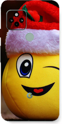 AsSkin Google Pixel 5 Mobile Skin(Ultra Super Smiley Emoji With High Matte Finish.)