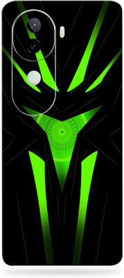 SkinoMania vivo v40e 5g Premium Vinyl Mobile Skin (Multicolor) Mobile Skin(Black Green Abstract)