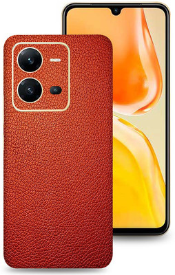 SkinoMania Vivo V25-5G Mobile Skin(Red Leather)